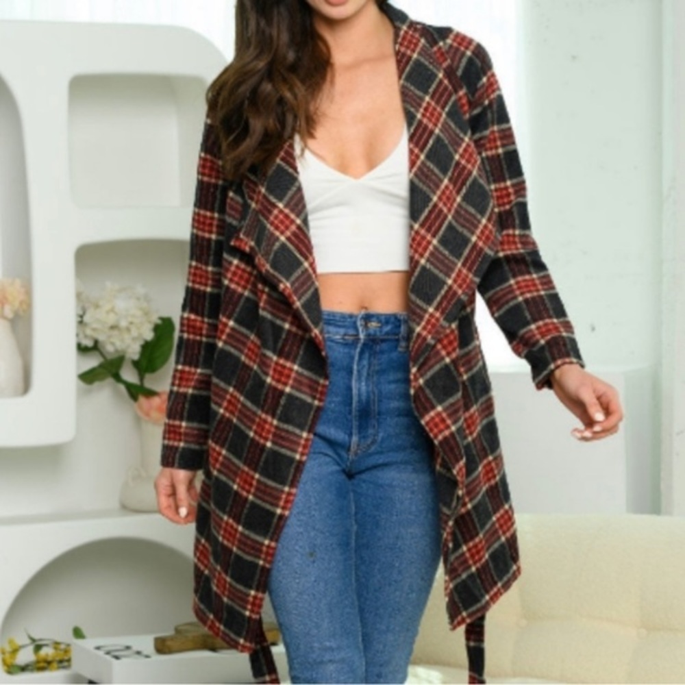 The ISLEY Belted Plaid Coat